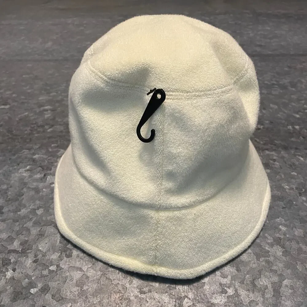 NEW UGG Womens Terry Cloth Bucket Hat L/XL Honeycomb Soft Yellow Logo - Picture 7 of 14